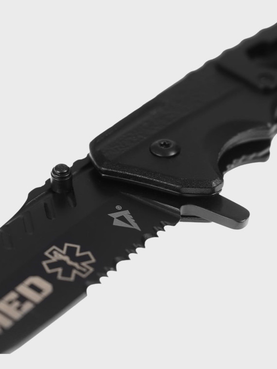 DOMINATOR URBAN COMBAT NÓŻ SKŁADANY RATOWNICZY EDC Z KLIPSEM GRAWER MED