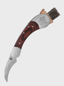 DOMINATOR URBAN COMBAT NÓŻ SKŁADANY Z MIOTEŁKĄ DO GRZYBÓW SCYZORYK MUSHROOM GRAWER SUPER TATA