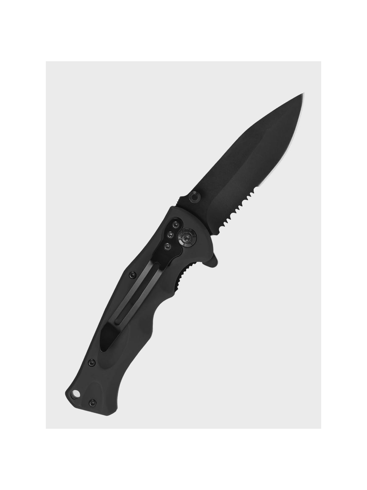 DOMINATOR URBAN COMBAT NÓŻ SKŁADANY POCKET CZARNY GRAWER Ryba SUPER TATA