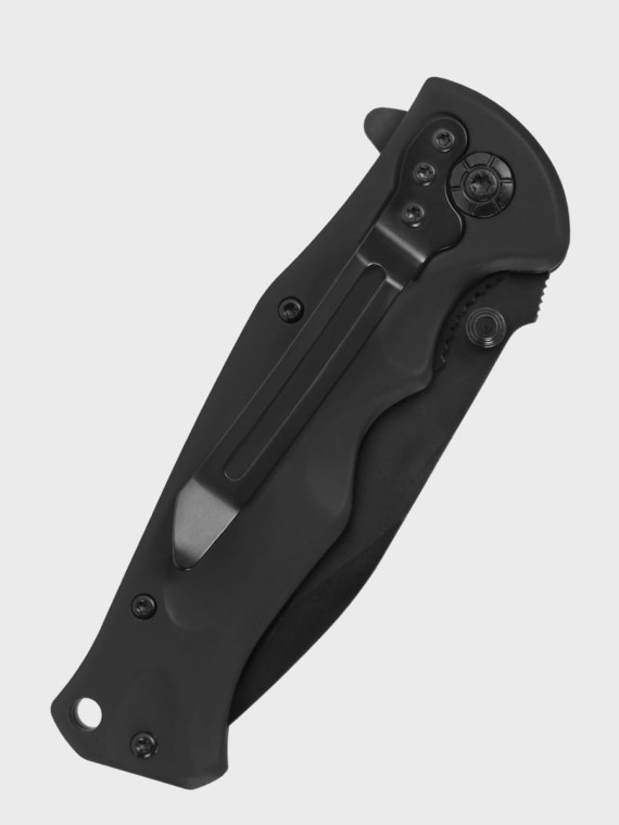 DOMINATOR URBAN COMBAT NÓŻ SKŁADANY POCKET CZARNY GRAWER Ryba SUPER TATA