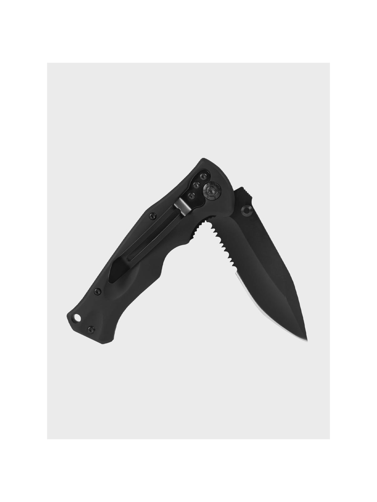 DOMINATOR URBAN COMBAT NÓŻ SKŁADANY POCKET CZARNY GRAWER Ryba SUPER TATA