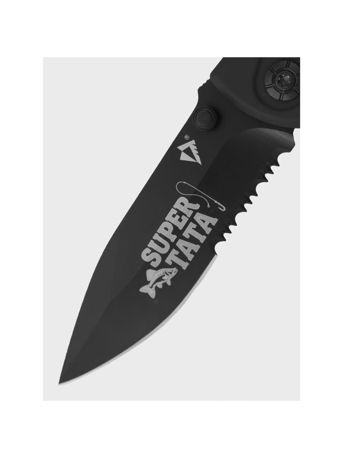 DOMINATOR URBAN COMBAT NÓŻ SKŁADANY POCKET CZARNY GRAWER Ryba SUPER TATA