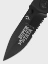 DOMINATOR URBAN COMBAT NÓŻ SKŁADANY POCKET CZARNY GRAWER Ryba SUPER TATA