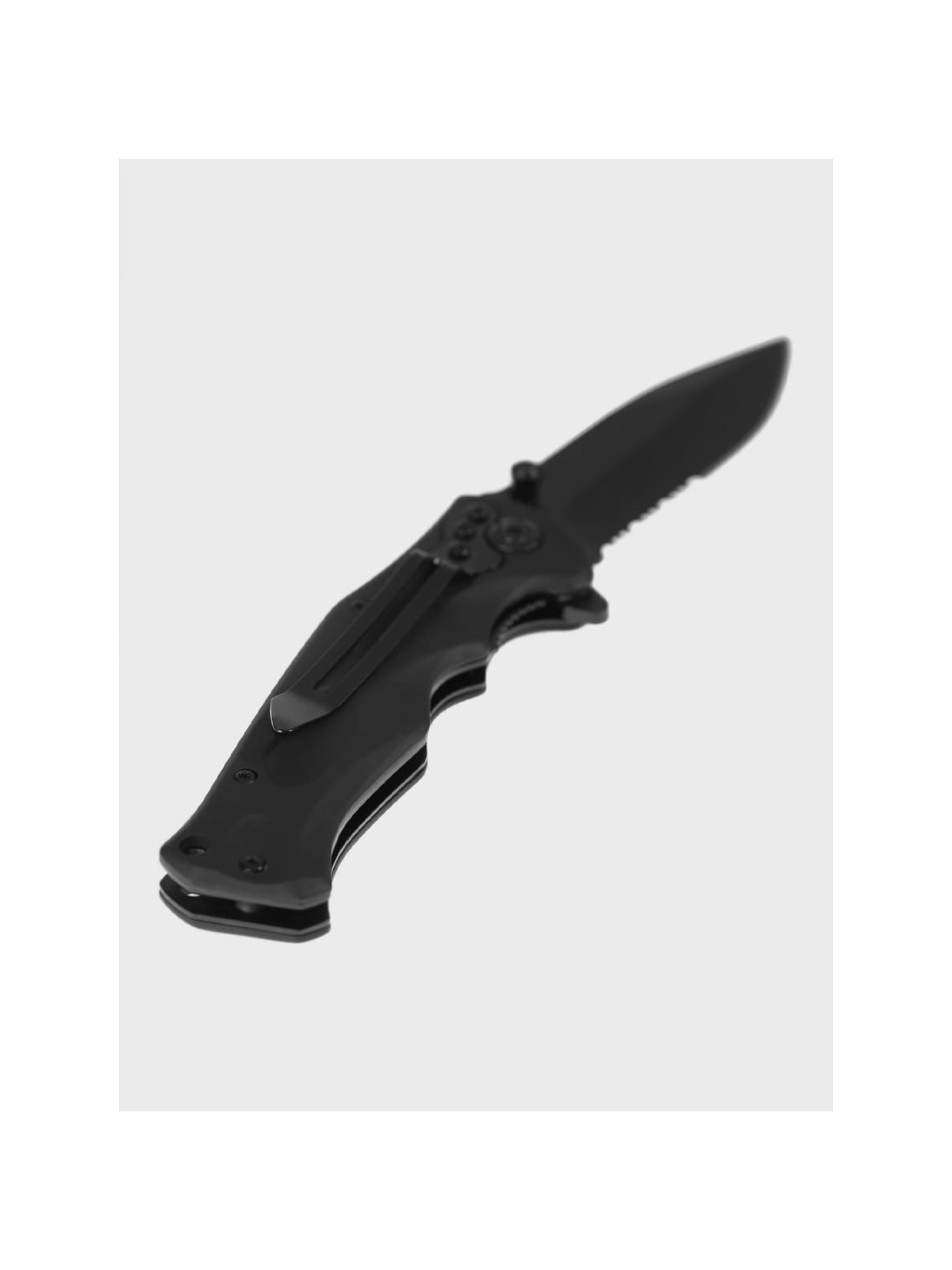 DOMINATOR URBAN COMBAT NÓŻ SKŁADANY POCKET CZARNY GRAWER Ryba SUPER TATA