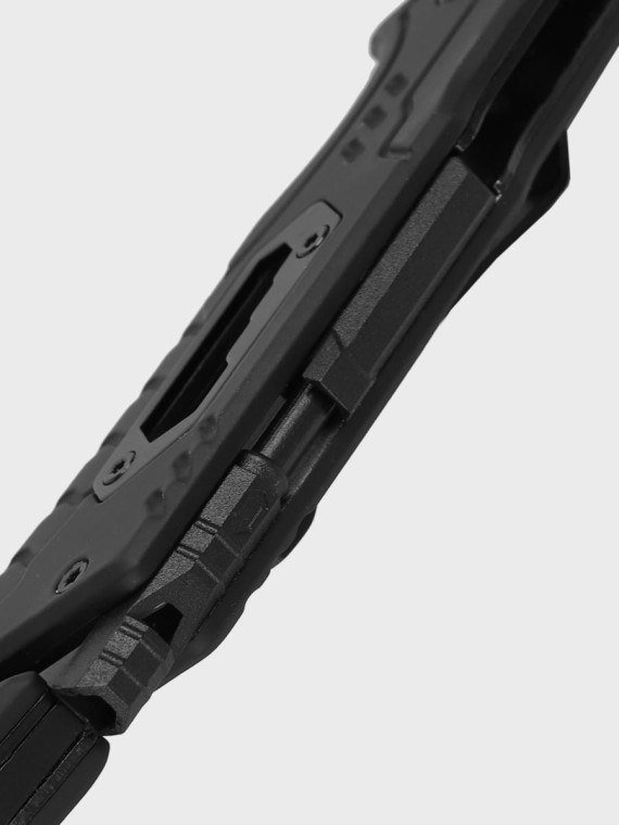 DOMINATOR URBAN COMBAT NÓŻ SKŁADANY TAKTYCZNY EDC Z KRZESIWEM GRAWER Ryba SUPER TATA