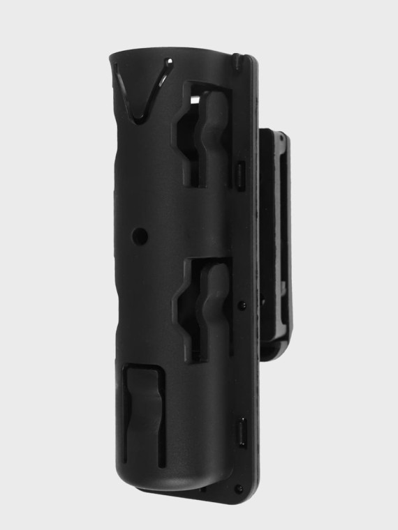 DOMINATOR URBAN COMBAT Kabura obrotowa na pałkę teleskopową 21 / 26 cali do pasów do 60 mm czarna
