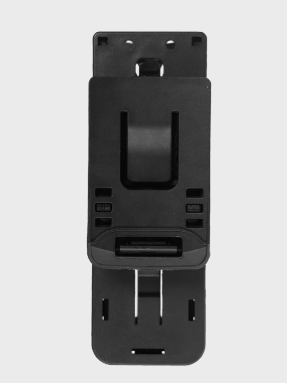 DOMINATOR URBAN COMBAT Kabura obrotowa na pałkę teleskopową 21 / 26 cali do pasów do 60 mm czarna
