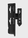 DOMINATOR URBAN COMBAT Kabura obrotowa na pałkę teleskopową 21 / 26 cali do pasów do 60 mm czarna