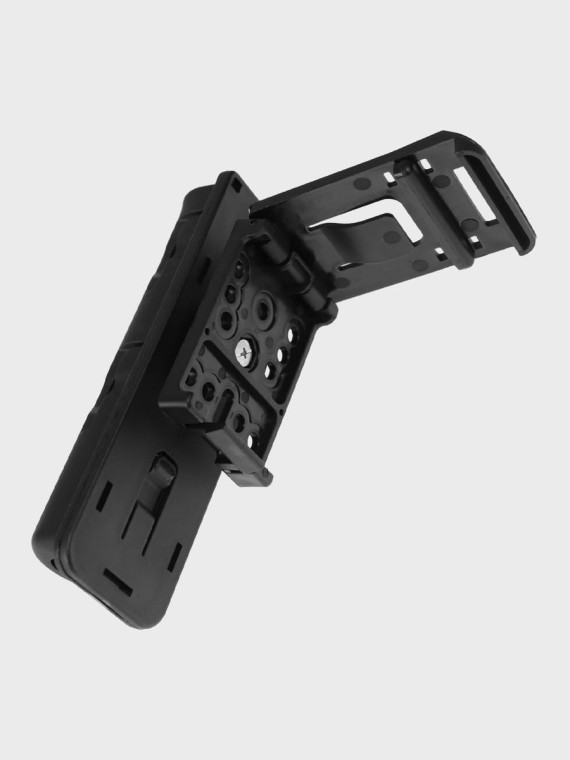 DOMINATOR URBAN COMBAT Kabura obrotowa na pałkę teleskopową 21 / 26 cali do pasów do 60 mm czarna