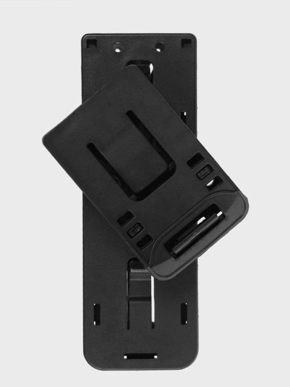 DOMINATOR URBAN COMBAT Kabura obrotowa na pałkę teleskopową 21 / 26 cali do pasów do 60 mm czarna