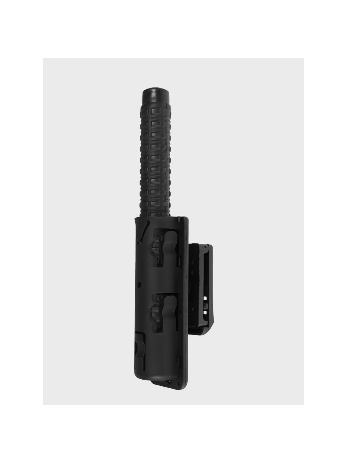 DOMINATOR URBAN COMBAT Kabura obrotowa na pałkę teleskopową 21 / 26 cali do pasów do 60 mm czarna