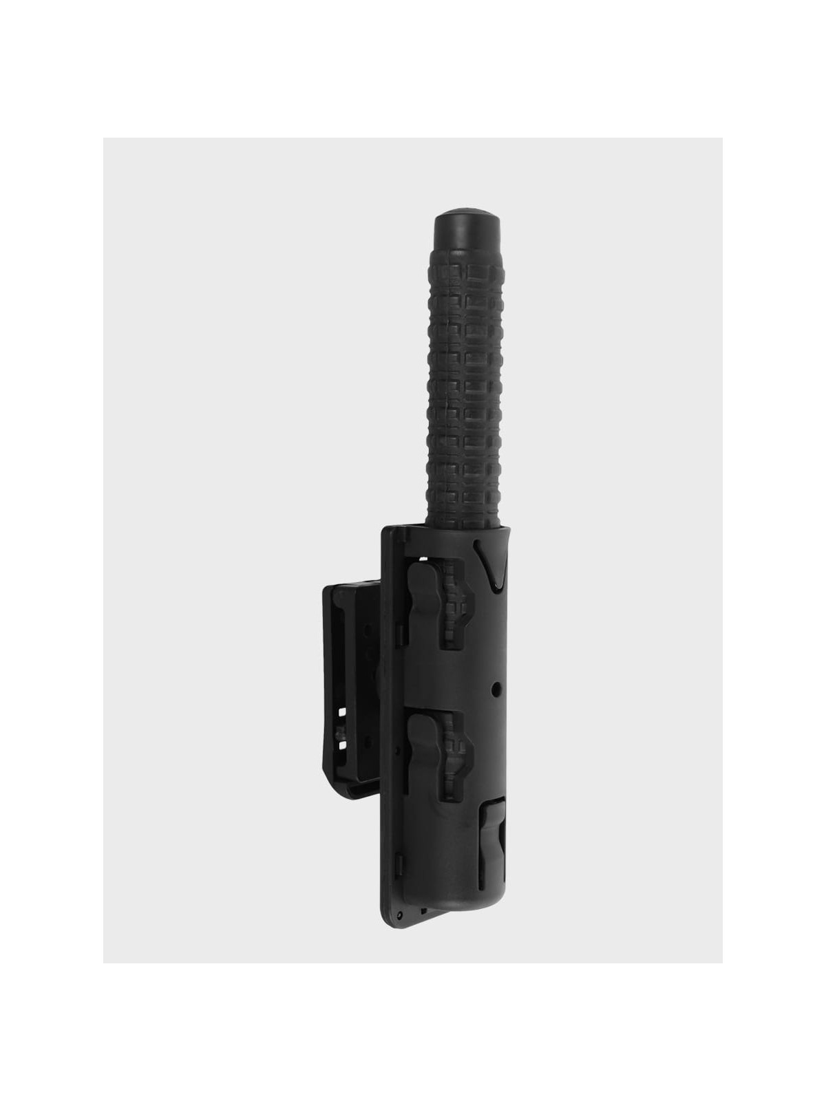 DOMINATOR URBAN COMBAT Kabura obrotowa na pałkę teleskopową 21 / 26 cali do pasów do 60 mm czarna