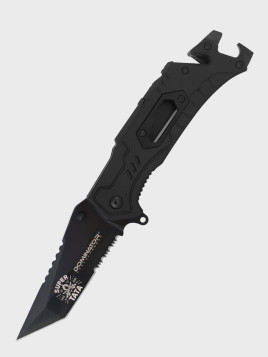 DOMINATOR URBAN COMBAT NÓŻ SKŁADANY TAKTYCZNY EDC Z KRZESIWEM GRAWER Ognisko SUPER TATA
