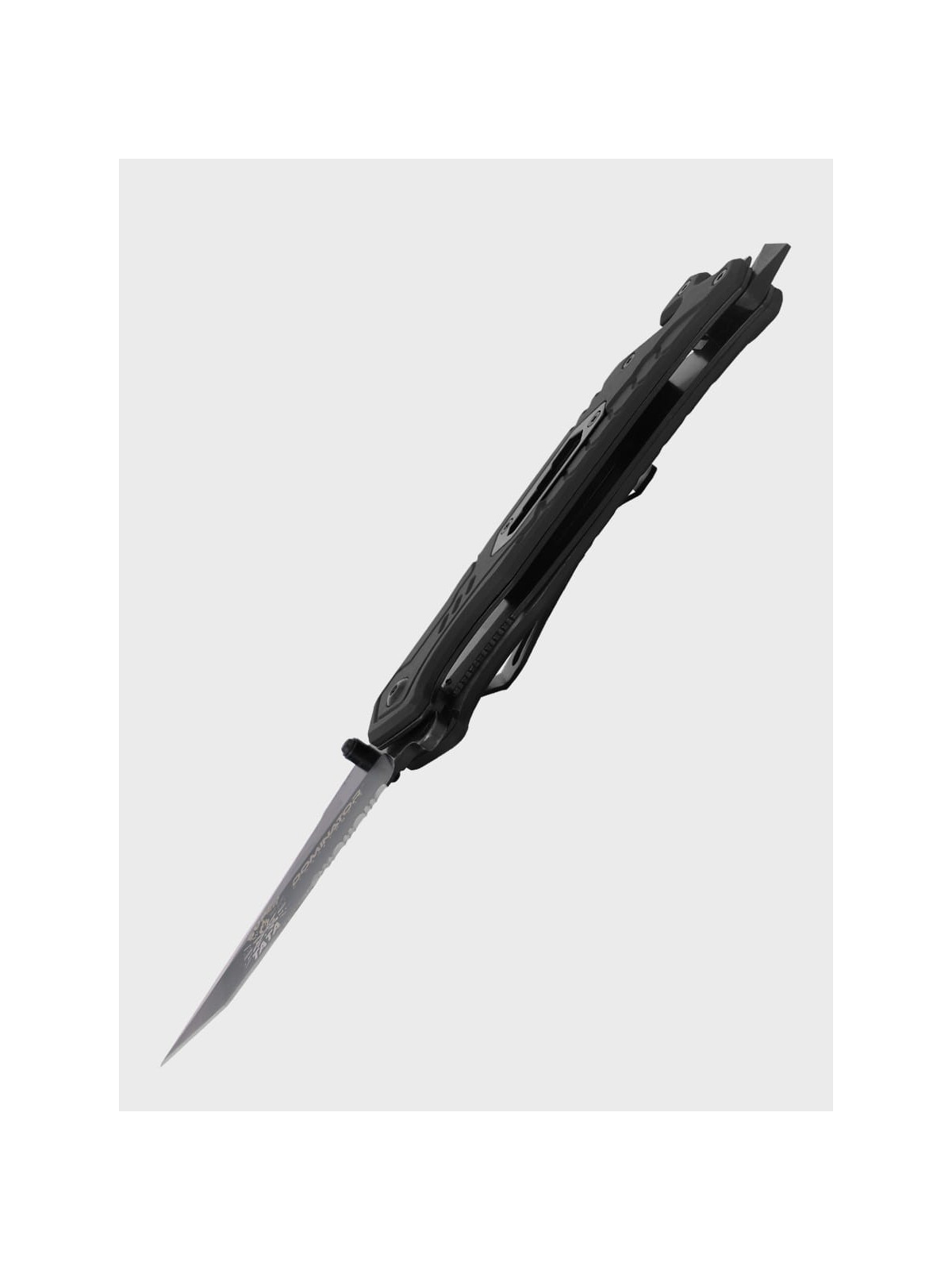 DOMINATOR URBAN COMBAT NÓŻ SKŁADANY TAKTYCZNY EDC Z KRZESIWEM GRAWER Ognisko SUPER TATA