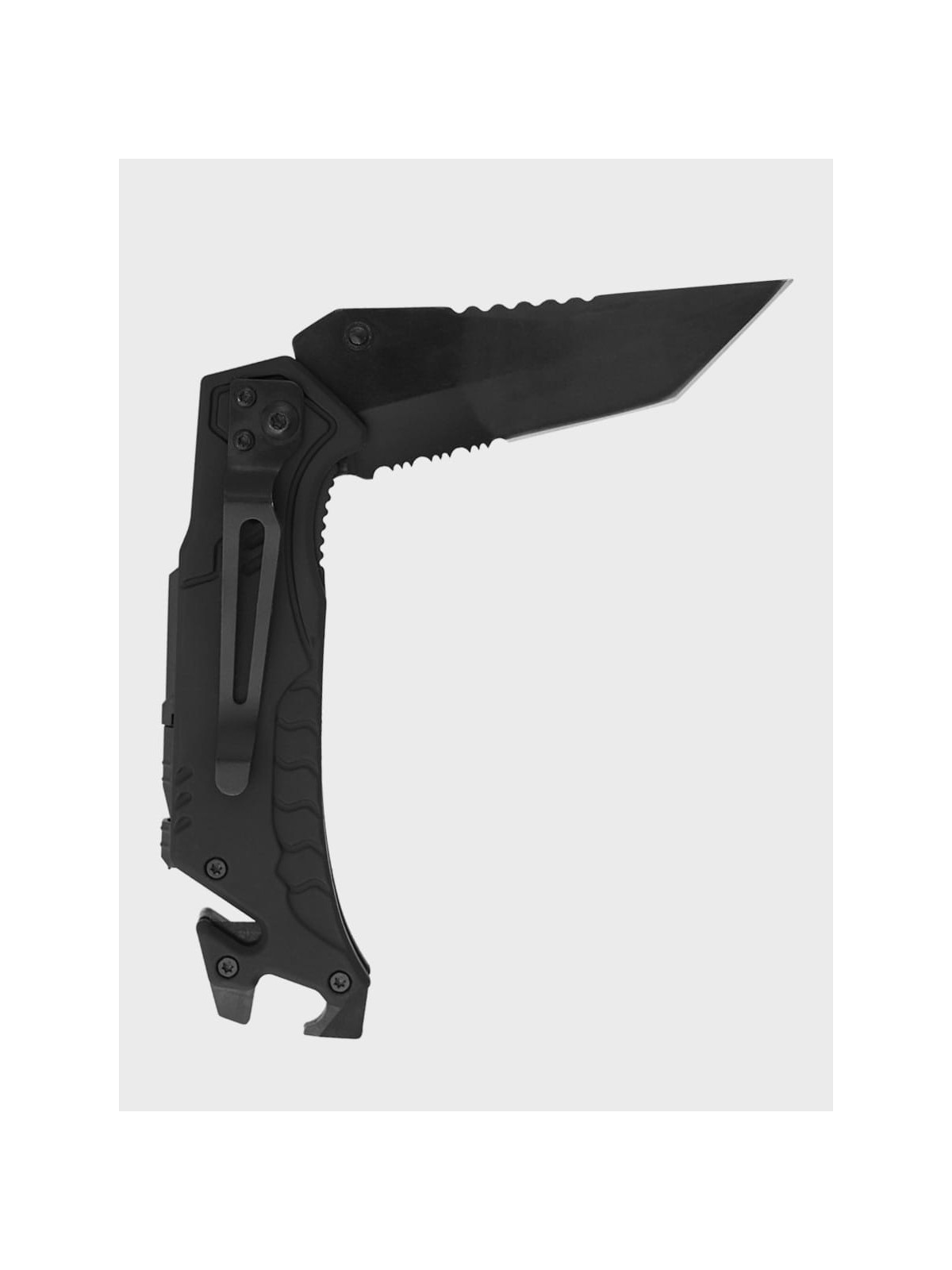 DOMINATOR URBAN COMBAT NÓŻ SKŁADANY TAKTYCZNY EDC Z KRZESIWEM GRAWER Ognisko SUPER TATA