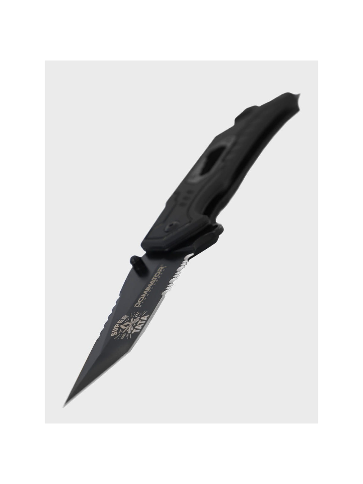 DOMINATOR URBAN COMBAT NÓŻ SKŁADANY TAKTYCZNY EDC Z KRZESIWEM GRAWER Ognisko SUPER TATA