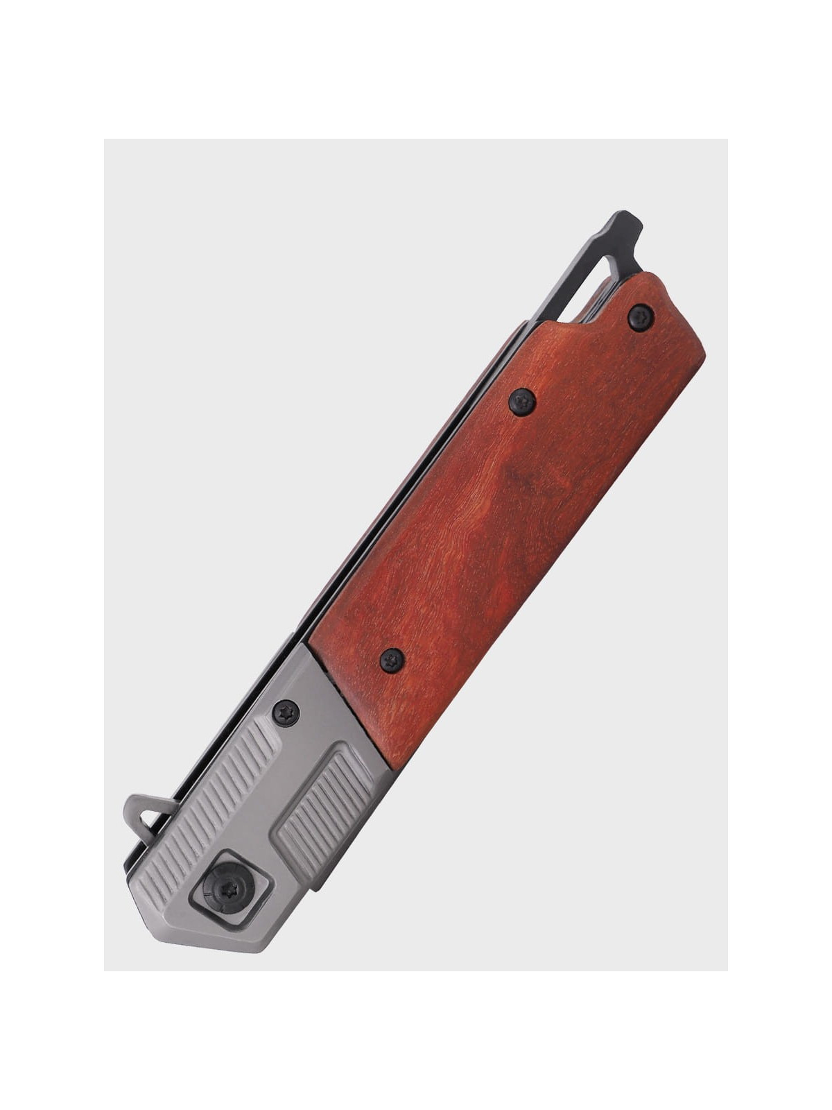 DOMINATOR URBAN COMBAT NÓŻ SKŁADANY SCYZORYK SPRĘŻYNOWY SLIM WOOD GRAWER Ognisko SUPER TATA