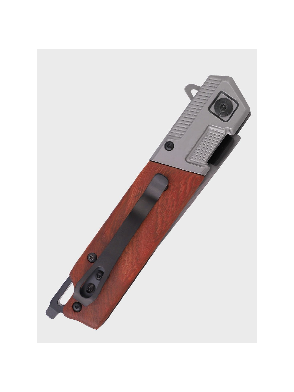 DOMINATOR URBAN COMBAT NÓŻ SKŁADANY SCYZORYK SPRĘŻYNOWY SLIM WOOD GRAWER Ognisko SUPER TATA