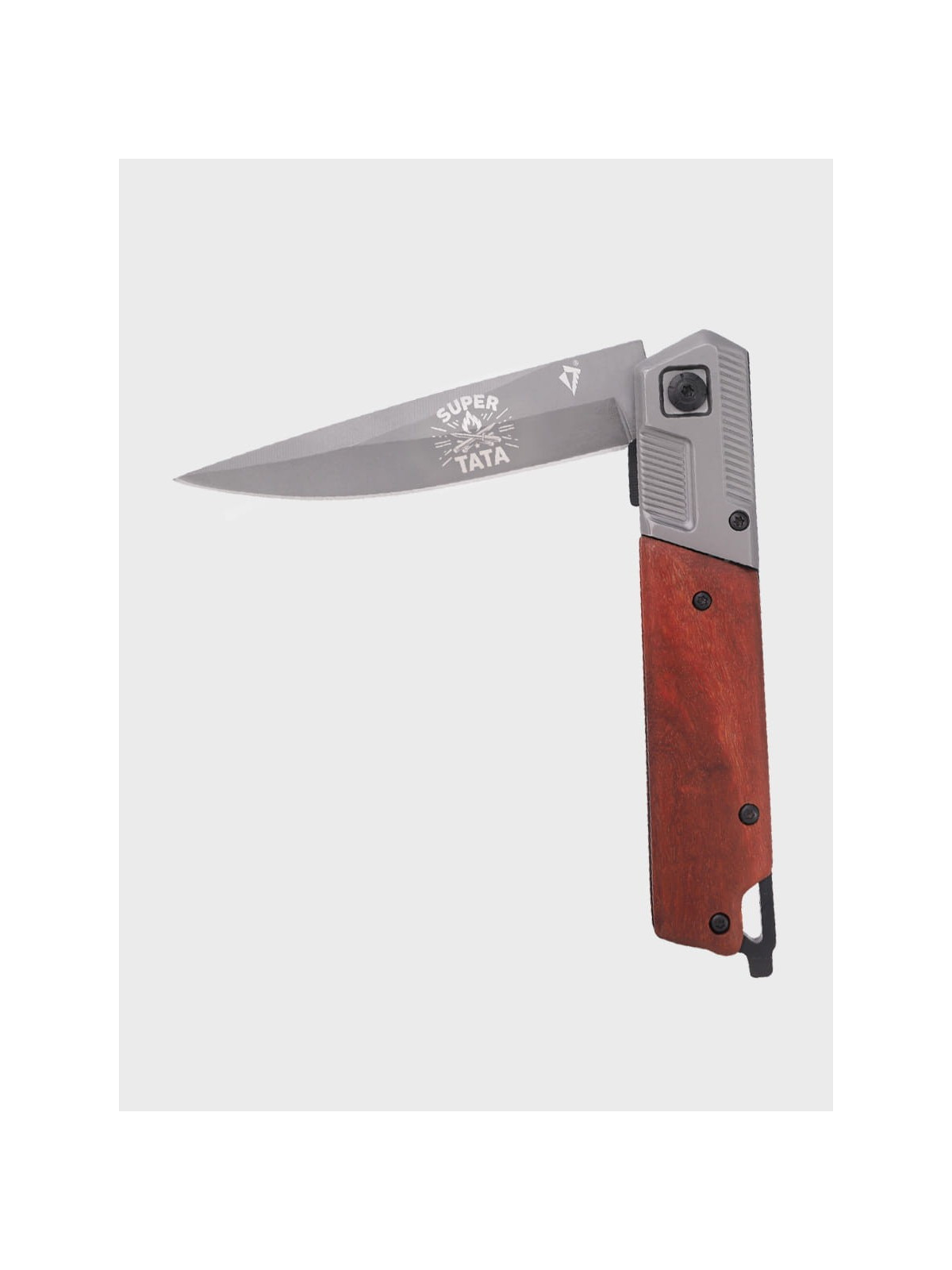 DOMINATOR URBAN COMBAT NÓŻ SKŁADANY SCYZORYK SPRĘŻYNOWY SLIM WOOD GRAWER Ognisko SUPER TATA