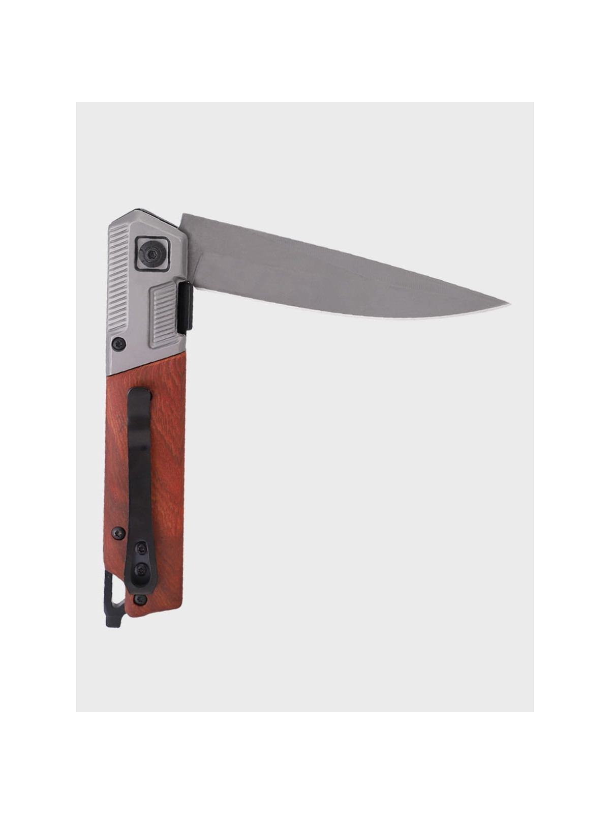 DOMINATOR URBAN COMBAT NÓŻ SKŁADANY SCYZORYK SPRĘŻYNOWY SLIM WOOD GRAWER Ognisko SUPER TATA
