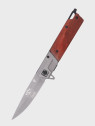 DOMINATOR URBAN COMBAT NÓŻ SKŁADANY SCYZORYK SPRĘŻYNOWY SLIM WOOD GRAWER Ognisko SUPER TATA
