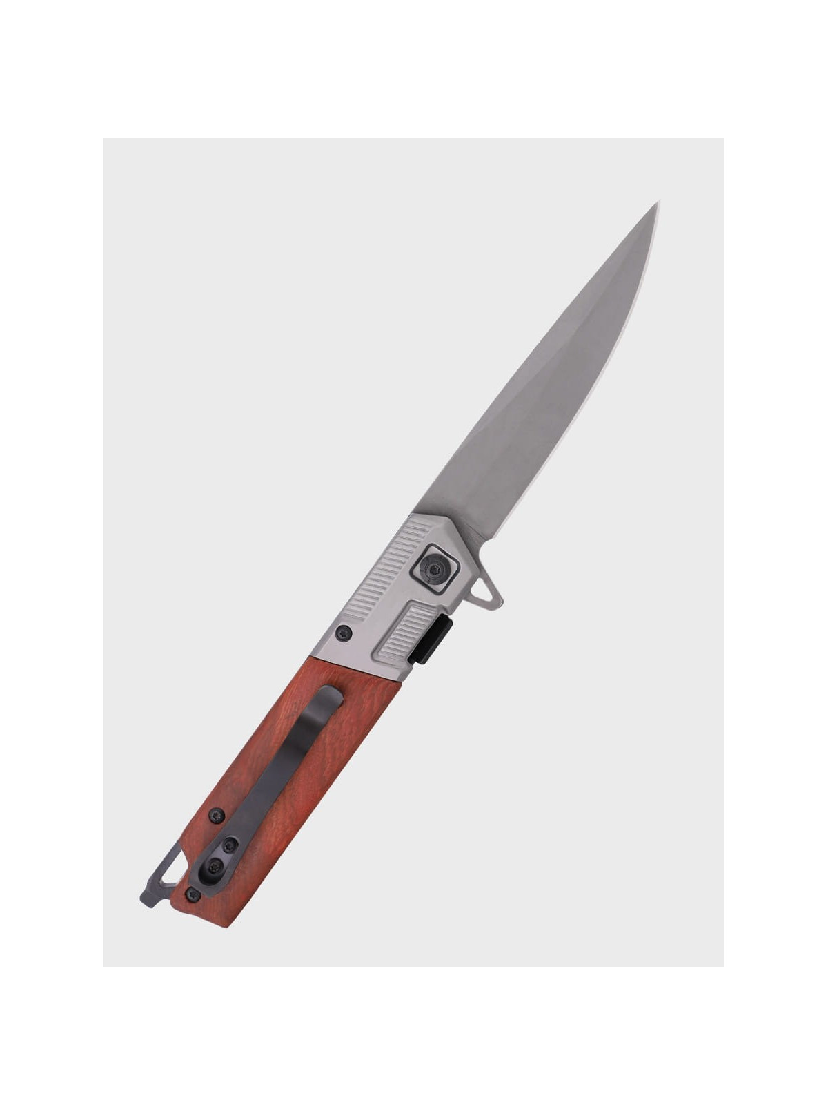 DOMINATOR URBAN COMBAT NÓŻ SKŁADANY SCYZORYK SPRĘŻYNOWY SLIM WOOD GRAWER Ognisko SUPER TATA