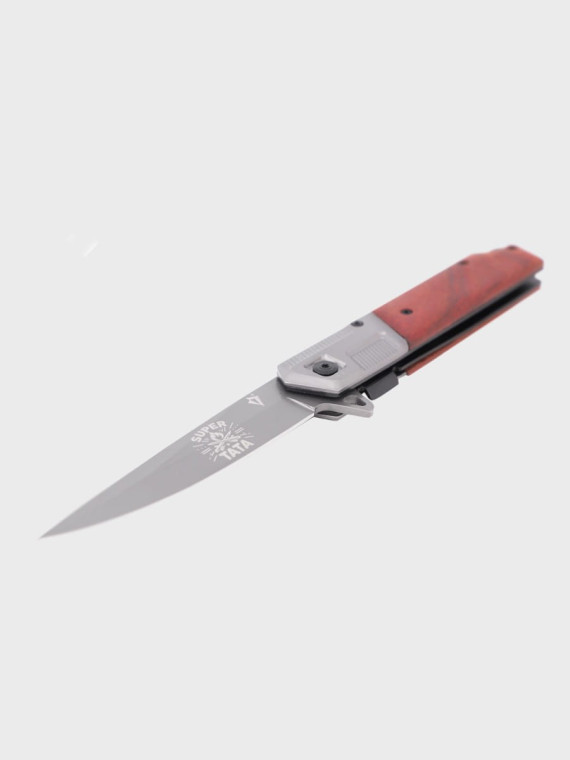DOMINATOR URBAN COMBAT NÓŻ SKŁADANY SCYZORYK SPRĘŻYNOWY SLIM WOOD GRAWER Ognisko SUPER TATA