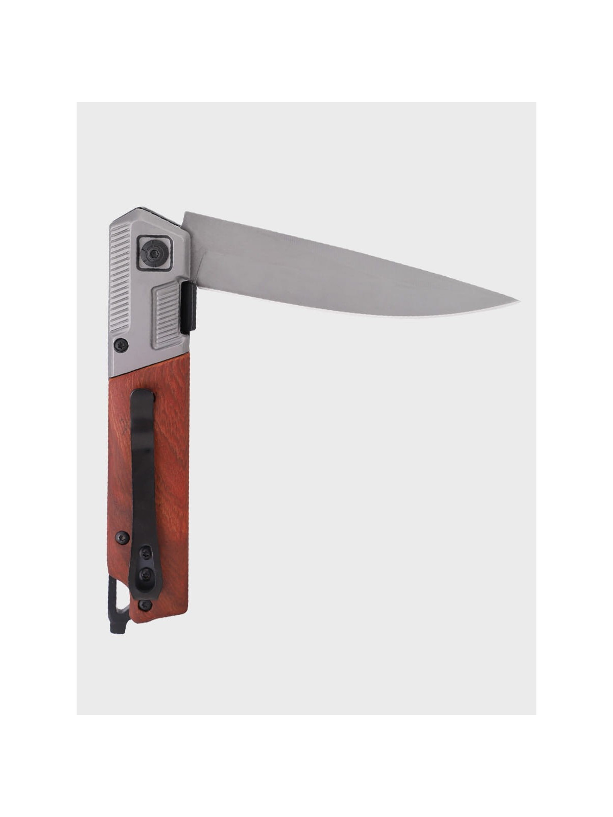 DOMINATOR URBAN COMBAT NÓŻ SKŁADANY SCYZORYK SPRĘŻYNOWY SLIM WOOD GRAWER Ryba SUPER TATA
