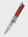 DOMINATOR URBAN COMBAT NÓŻ SKŁADANY SCYZORYK SPRĘŻYNOWY SLIM WOOD GRAWER Ryba SUPER TATA