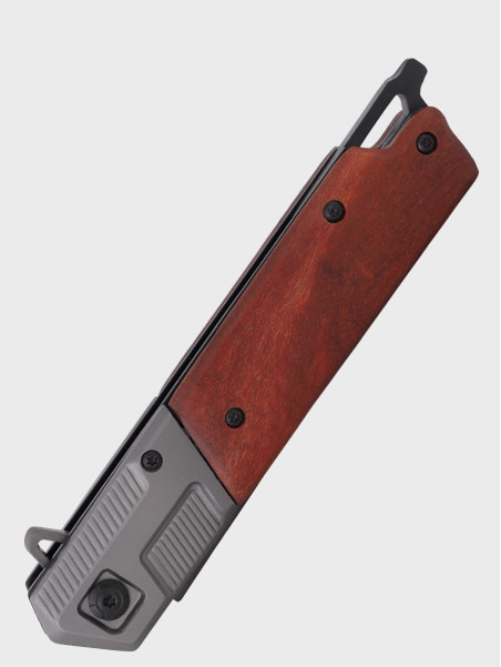 DOMINATOR URBAN COMBAT NÓŻ SKŁADANY SCYZORYK SPRĘŻYNOWY SLIM WOOD GRAWER SUPER TATA
