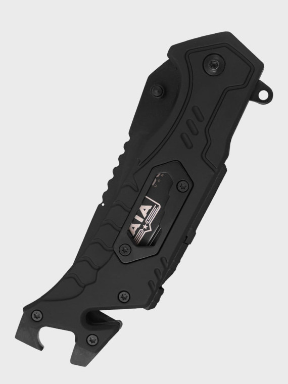 DOMINATOR URBAN COMBAT NÓŻ SKŁADANY TAKTYCZNY EDC Z KRZESIWEM GRAWER SUPER TATA