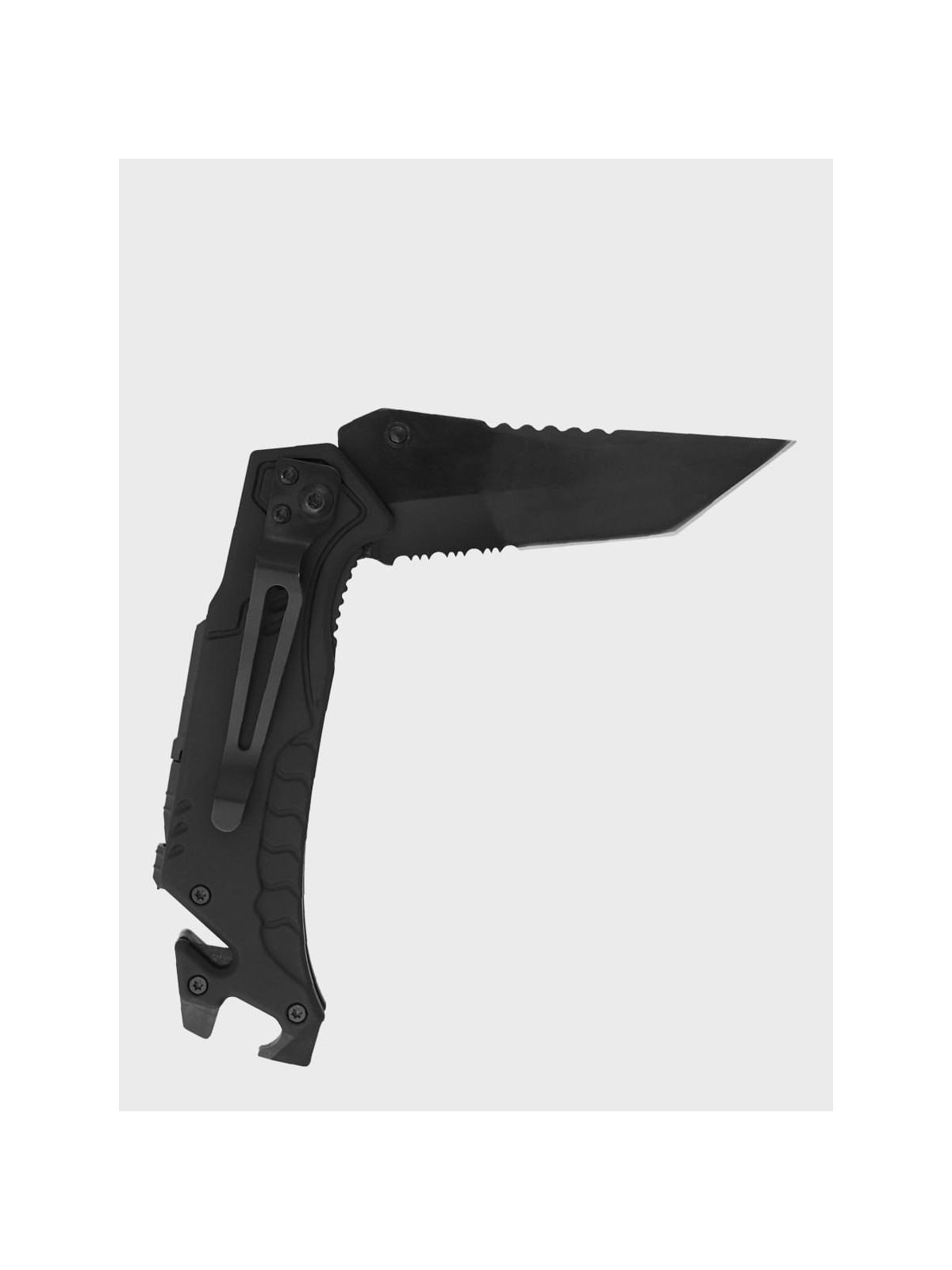 DOMINATOR URBAN COMBAT NÓŻ SKŁADANY TAKTYCZNY EDC Z KRZESIWEM GRAWER SUPER TATA