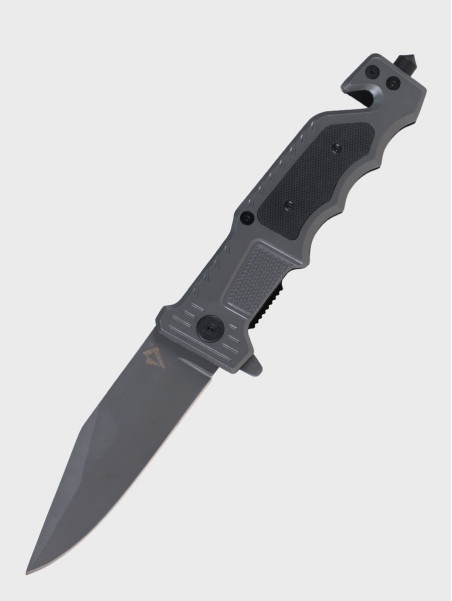 DOMINATOR URBAN COMBAT NÓŻ SKŁADANY TAKTYCZNY WOJSKOWY RATOWNICZY FINKA EDC Grafitowy