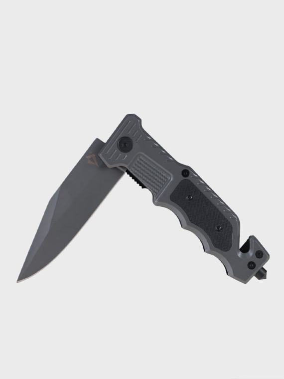DOMINATOR URBAN COMBAT NÓŻ SKŁADANY TAKTYCZNY WOJSKOWY RATOWNICZY FINKA EDC Grafitowy
