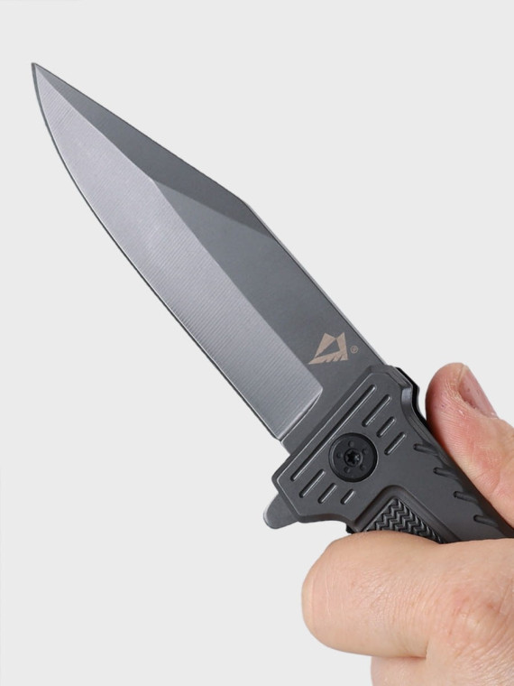 DOMINATOR URBAN COMBAT NÓŻ SKŁADANY TAKTYCZNY WOJSKOWY RATOWNICZY FINKA EDC Grafitowy
