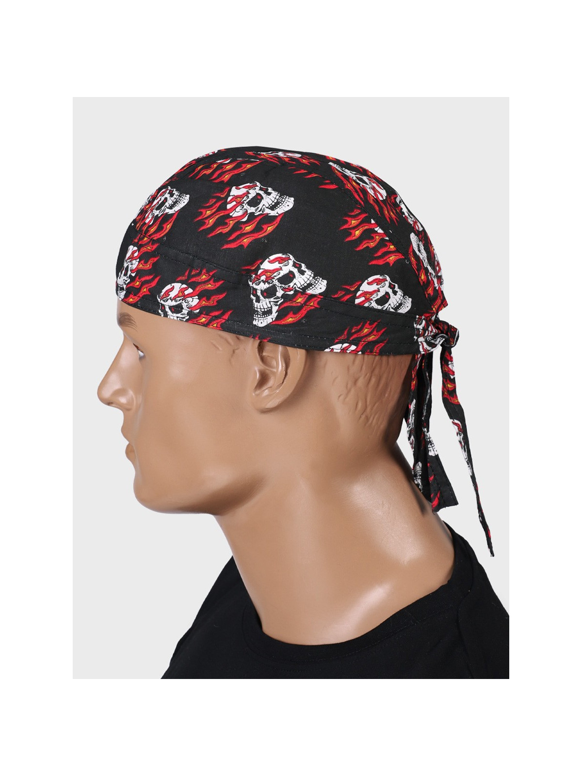 FOSTEX GARMENTS Chusta bandana bandama czapka Headwrap Flaming Skull
