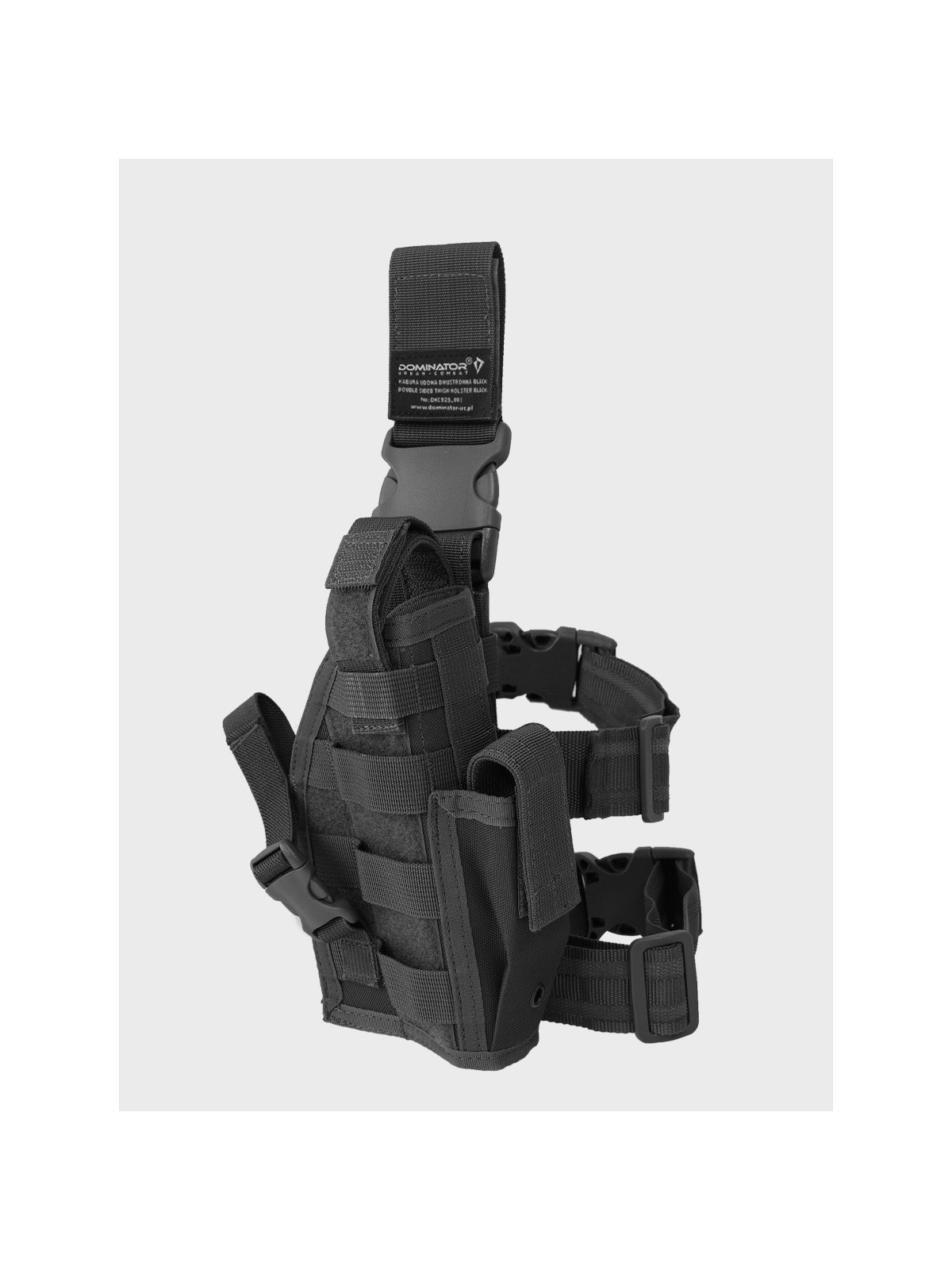 DOMINATOR URBAN COMBAT Kabura Udowa Do Pasa Dwustronna Czarna