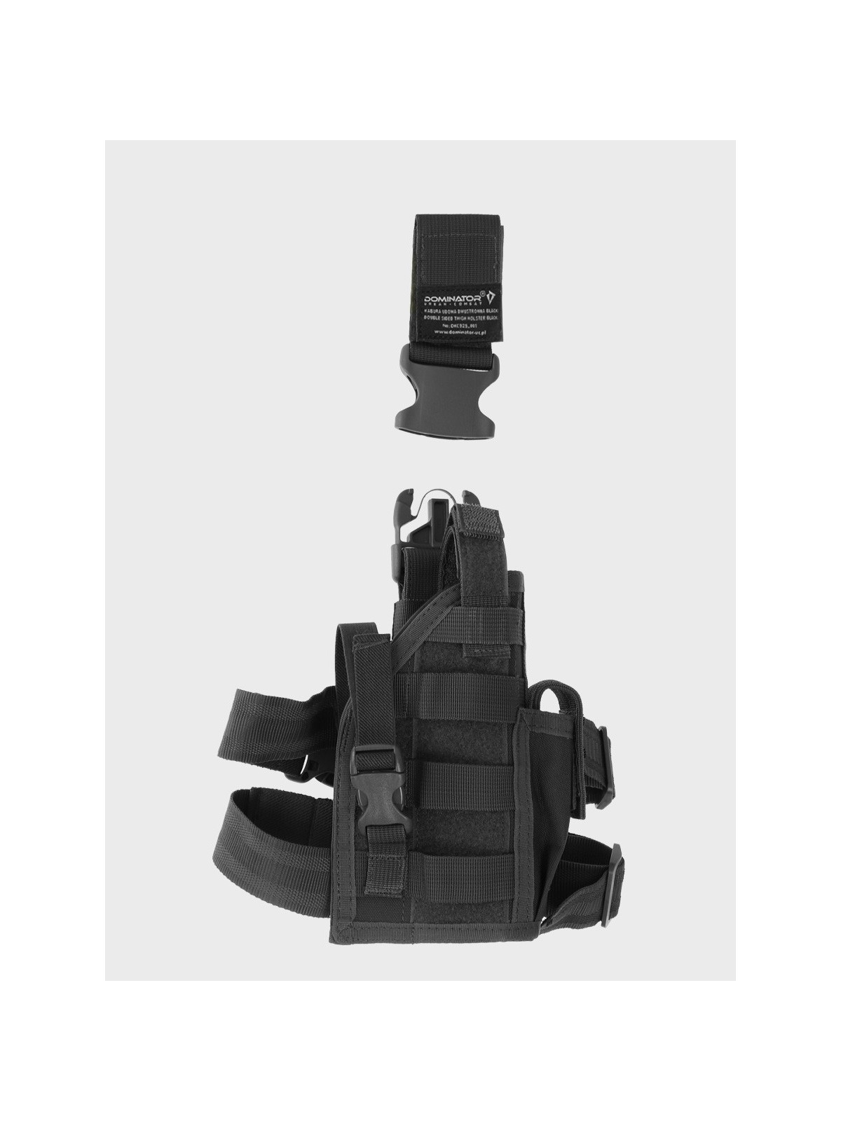 DOMINATOR URBAN COMBAT Kabura Udowa Do Pasa Dwustronna Czarna