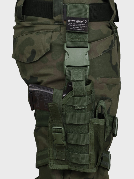 DOMINATOR URBAN COMBAT Kabura Udowa Do Pasa Dwustronna Oliwkowa