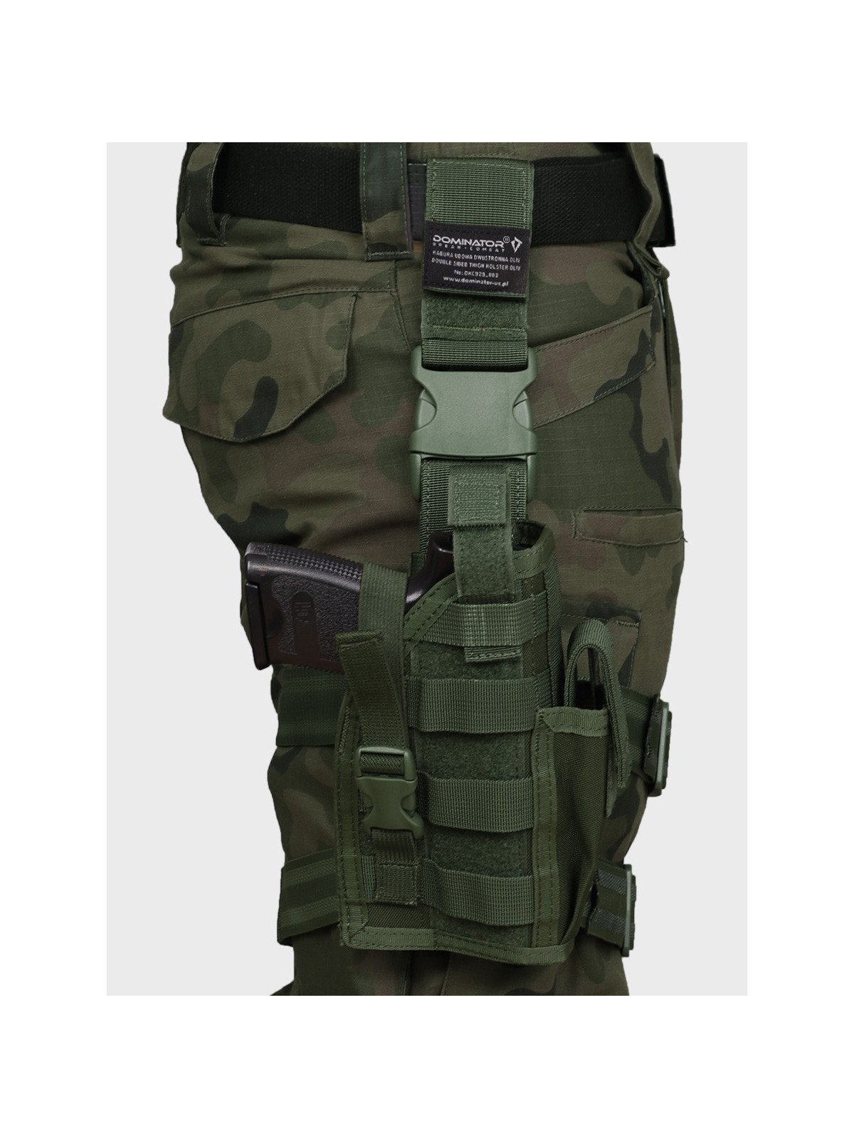 DOMINATOR URBAN COMBAT Kabura Udowa Do Pasa Dwustronna Oliwkowa