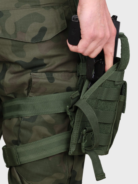 DOMINATOR URBAN COMBAT Kabura Udowa Do Pasa Dwustronna Oliwkowa