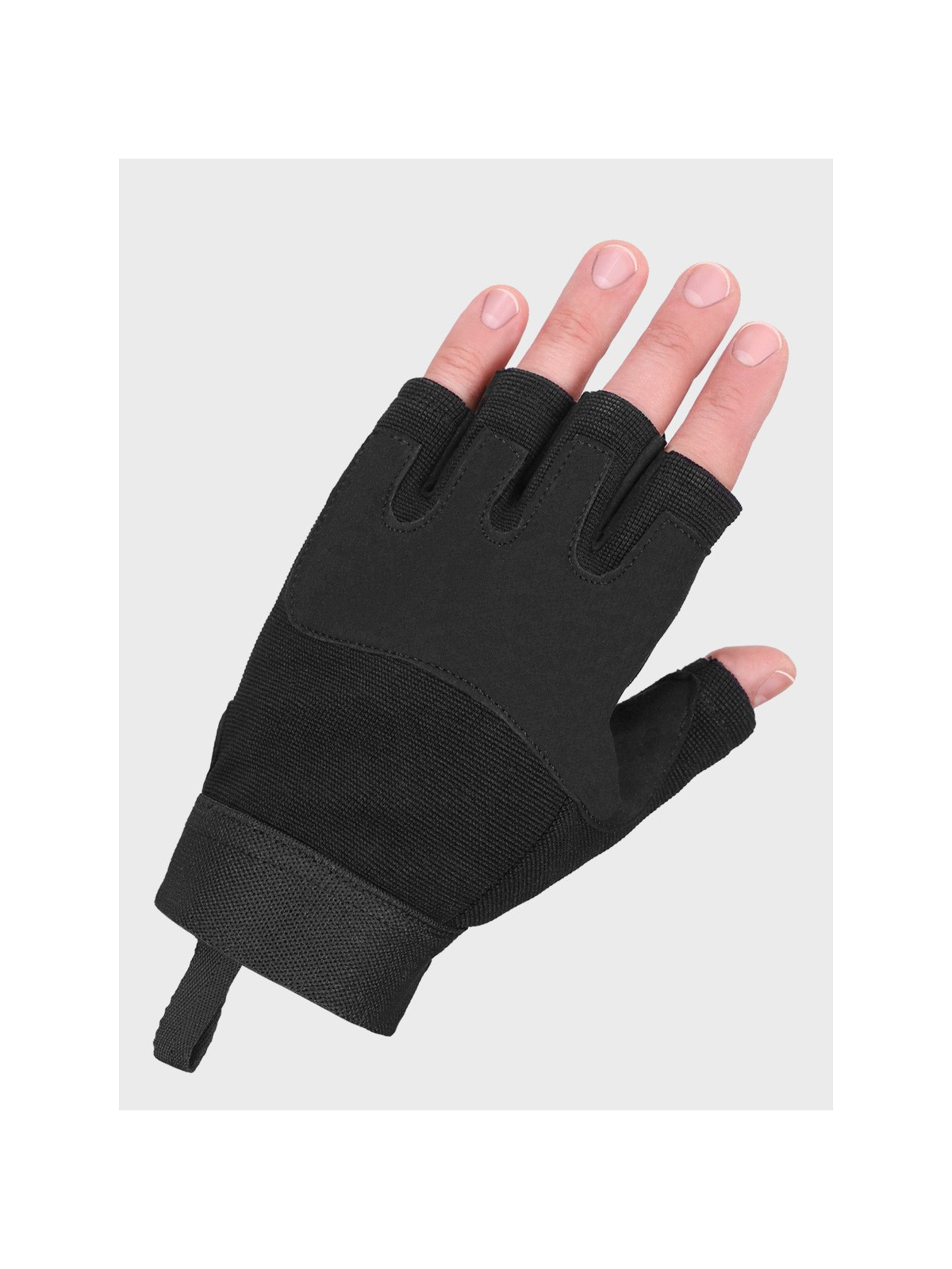 DOMINATOR URBAN COMBAT Rękawice taktyczne bez palców Czarne XS