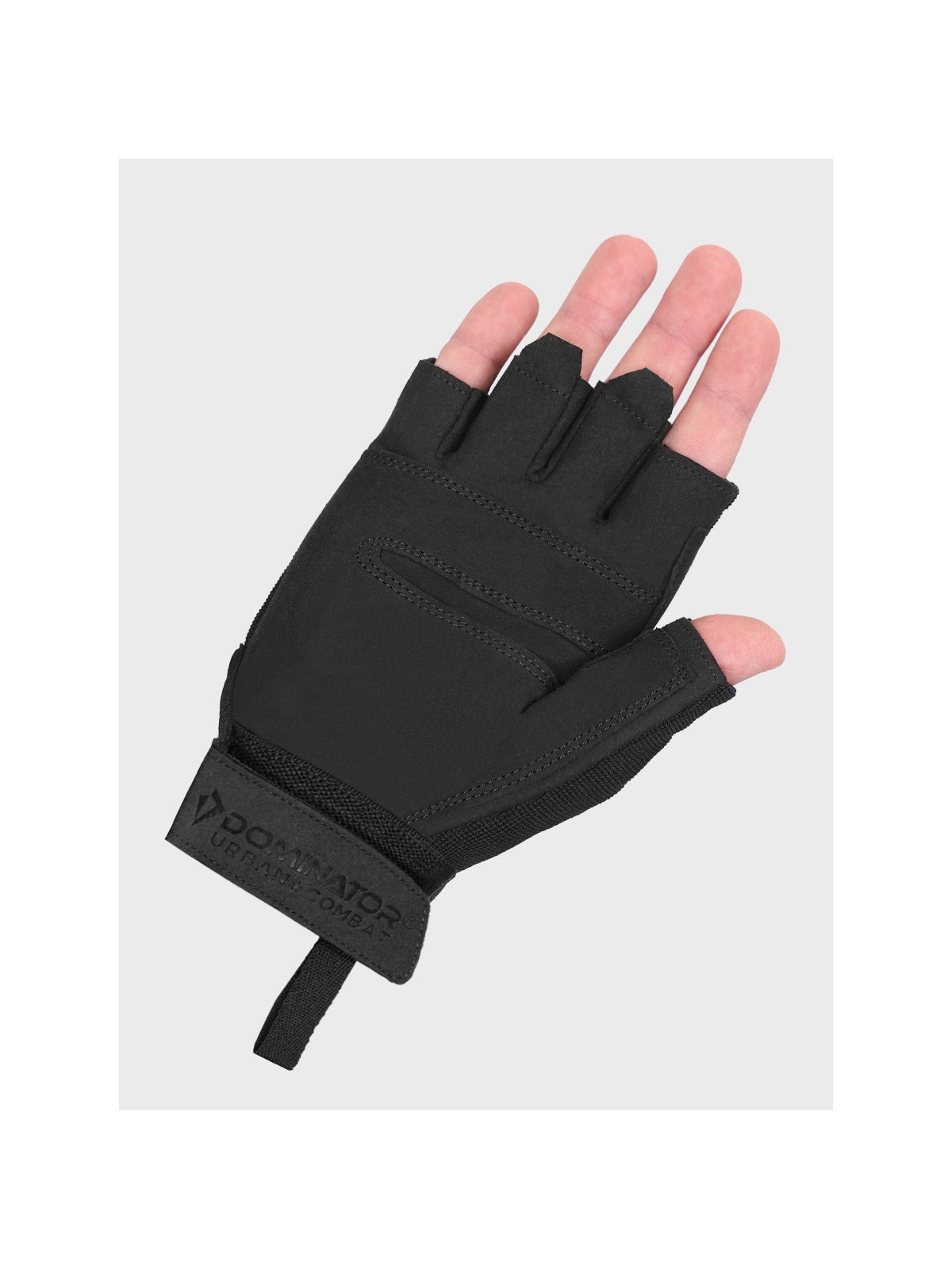 DOMINATOR URBAN COMBAT Rękawice taktyczne bez palców Czarne XS