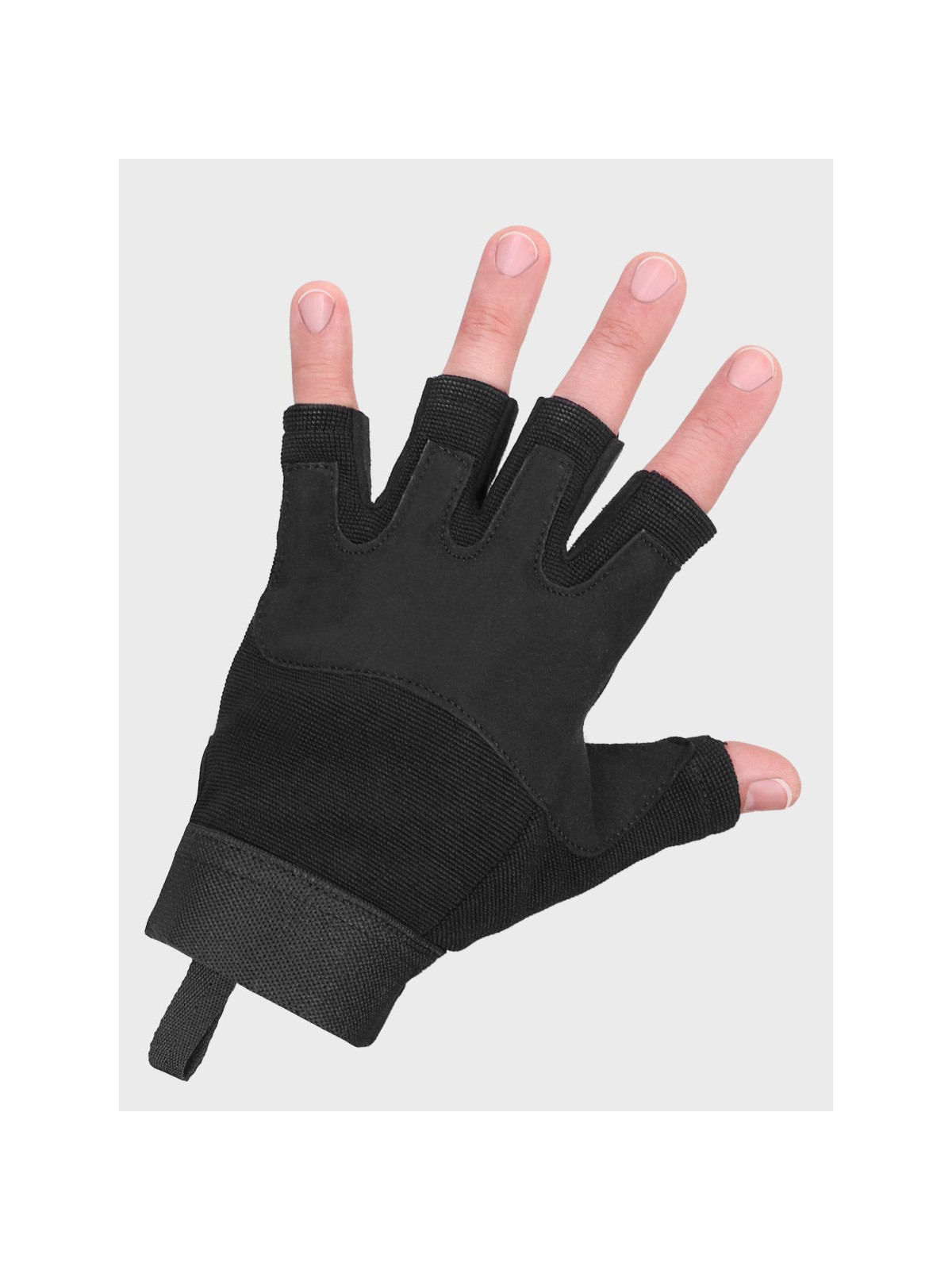 DOMINATOR URBAN COMBAT Rękawice taktyczne bez palców Czarne XS