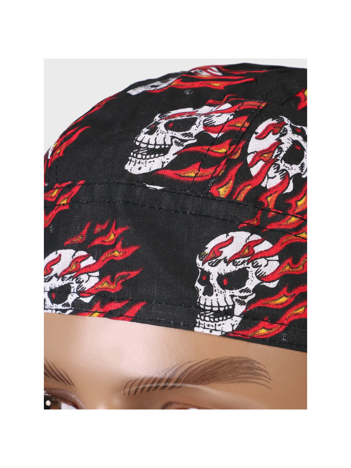 FOSTEX GARMENTS Chusta bandana bandama czapka Headwrap Flaming Skull