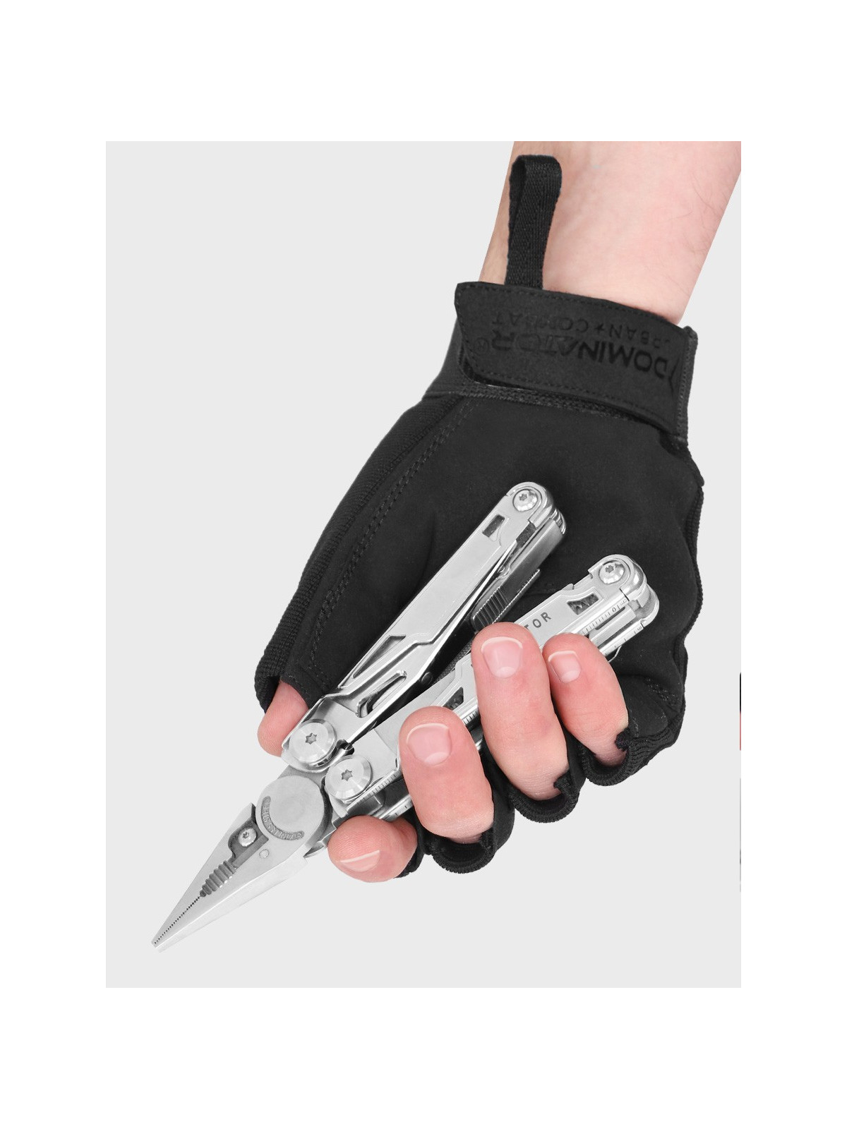 DOMINATOR URBAN COMBAT Rękawice taktyczne bez palców Czarne XS