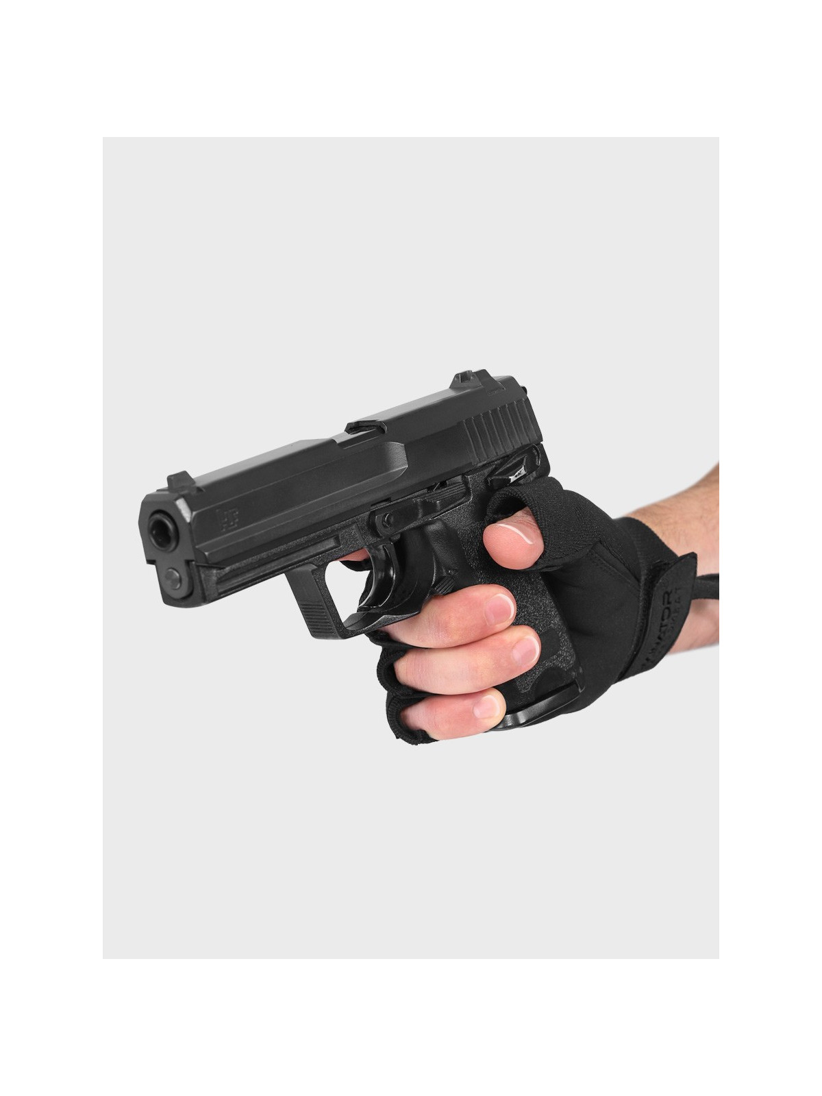 DOMINATOR URBAN COMBAT Rękawice taktyczne bez palców Czarne XS
