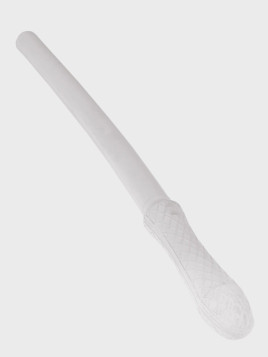 DOMINATOR URBAN COMBAT PAŁKA POLICYJNA GUMOWA KRÓTKA 43,5cm TRENINGOWA SAMOOBRONA BIAŁA