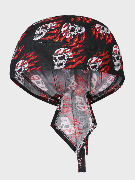 FOSTEX GARMENTS Chusta bandana bandama czapka Headwrap Flaming Skull