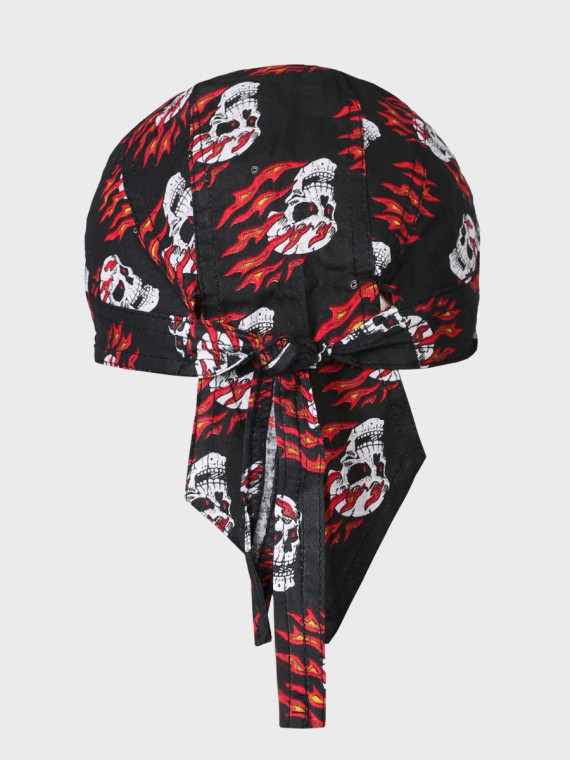 FOSTEX GARMENTS Chusta bandana bandama czapka Headwrap Flaming Skull